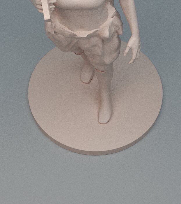 Lara GunGirl 3D OBJ Model — view 4