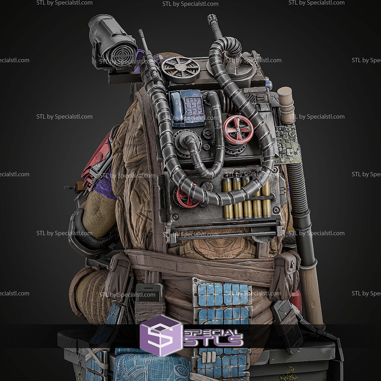 Donatello TMNT Tech 341mm STL Files 3D Model — view 5