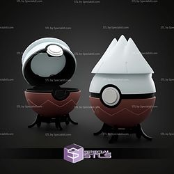 Basic Pokemon Collection Snover Pokeball 3D STL Model