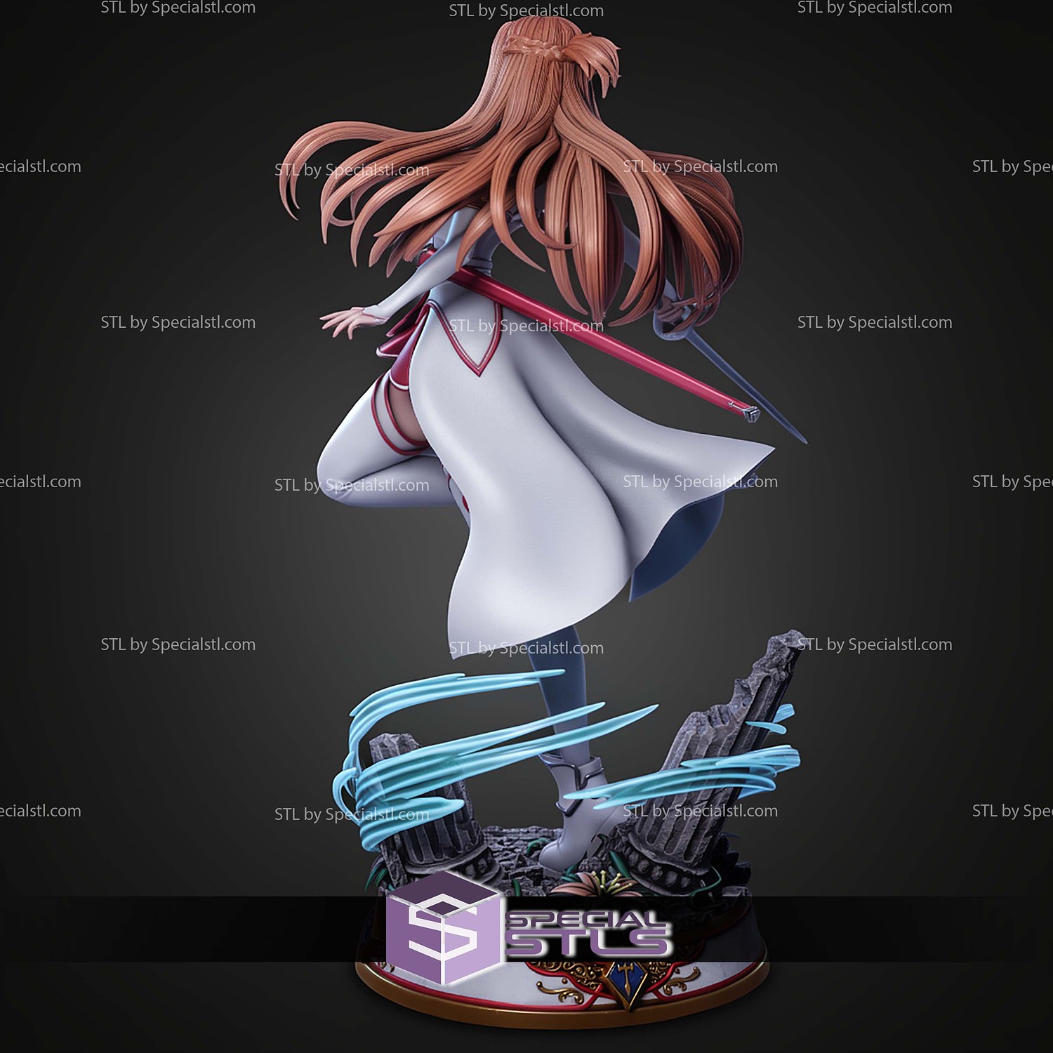 Asuna Sword Art Online 1-6 STL Files 3D Model — view 4