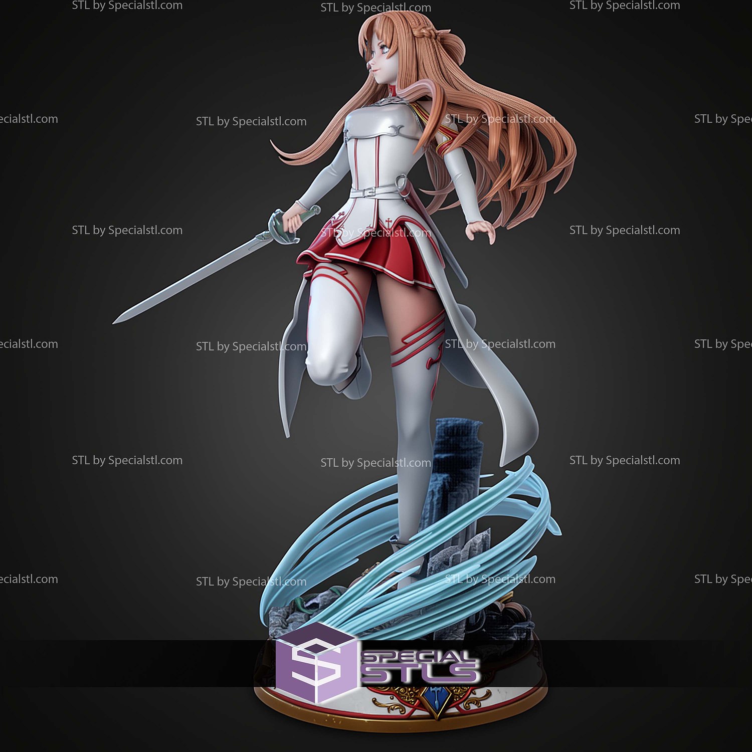 Asuna Sword Art Online 1-6 STL Files 3D Model — view 5