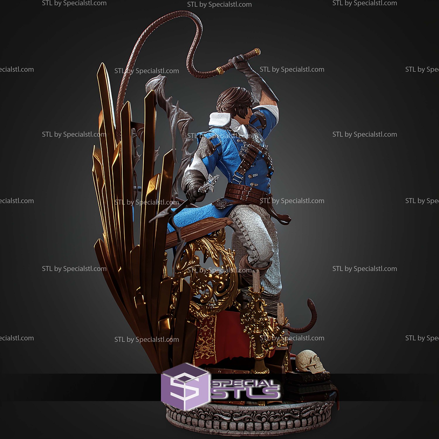 Richter Belmont 311mm STL Files 3D Model — view 5