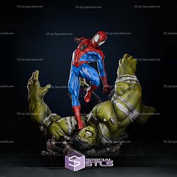 Amazing Spiderman Venomized Hulk Base Digital STL Files 3D Model