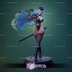 Esdeath and Katana STL Files 3D Model