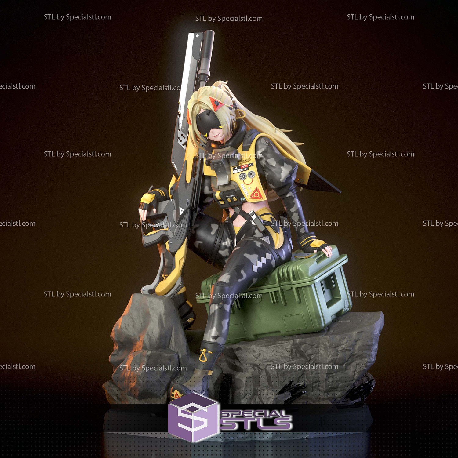 Trigger Zenless Zone Zero STL Files 3D Model — view 2