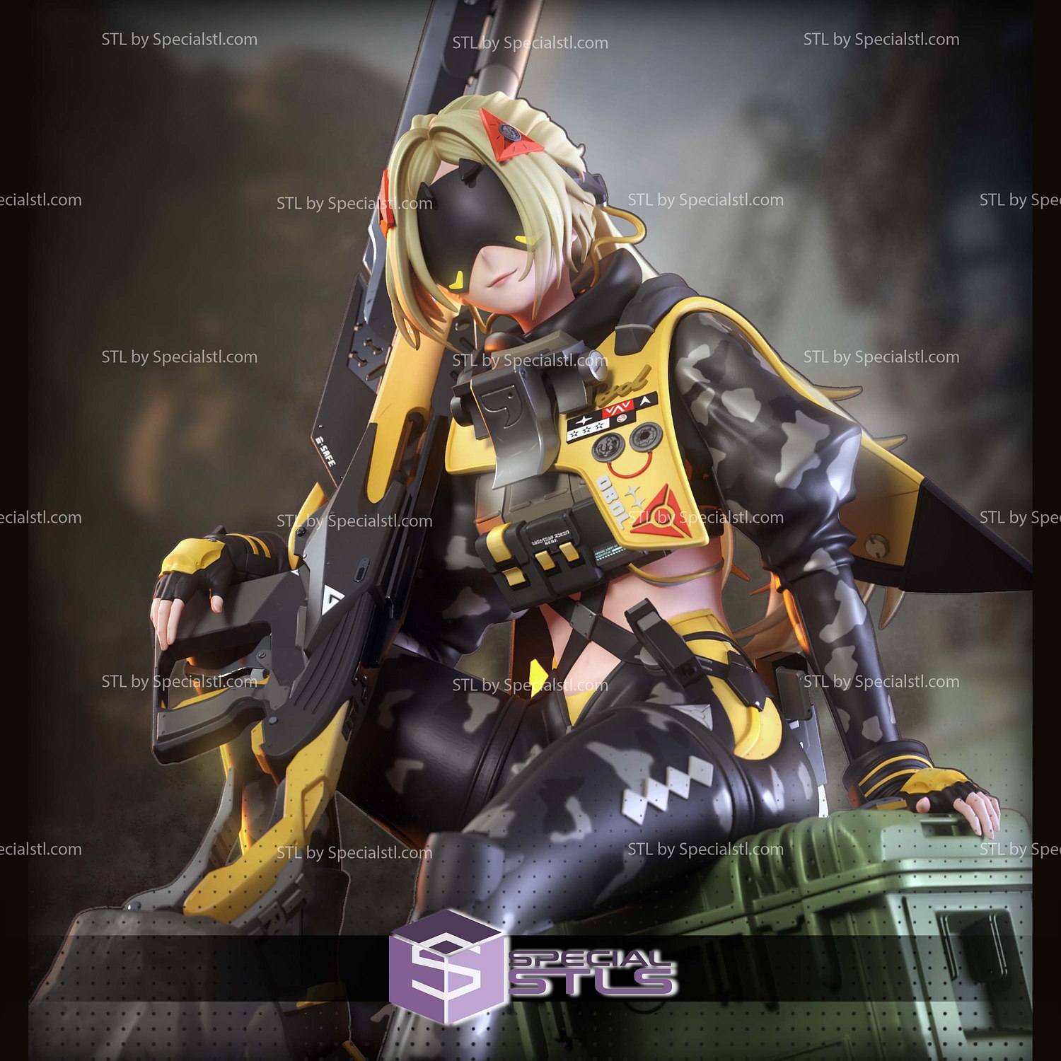 Trigger Zenless Zone Zero STL Files 3D Model — view 4