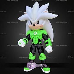 Super Basic STL Silver X Green Lantern No AMS 3D Model