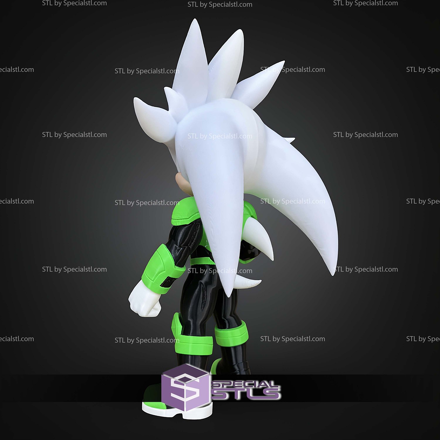 Super Basic STL Silver X Green Lantern No AMS 3D Model — view 2