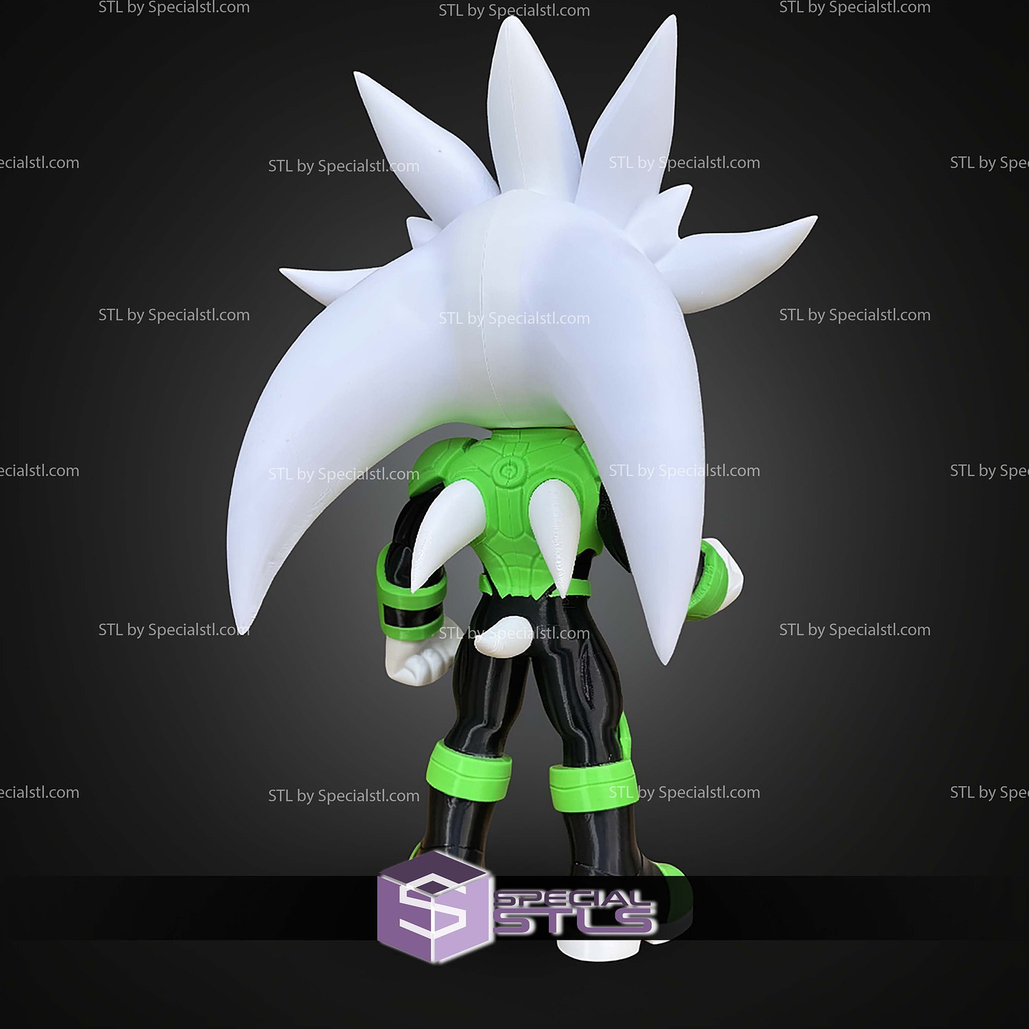Super Basic STL Silver X Green Lantern No AMS 3D Model — view 5