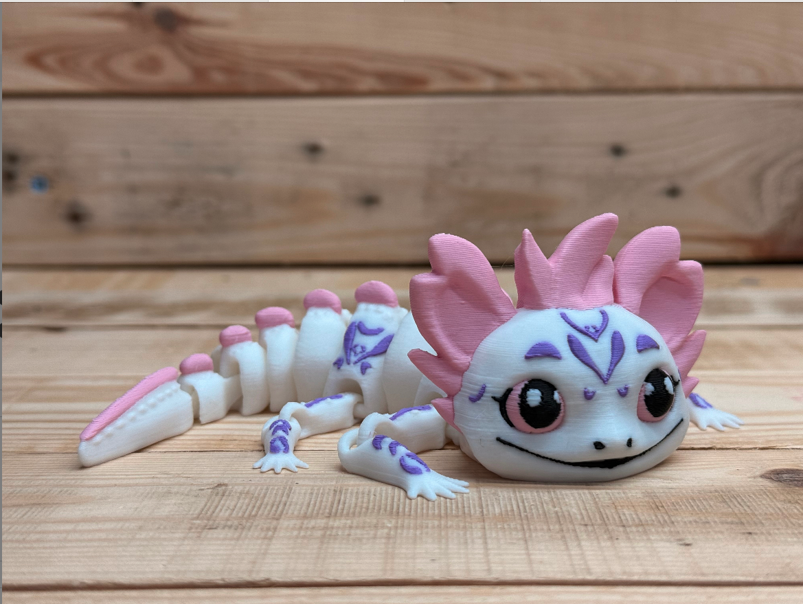 Axolotl Flex (design 2) 3D STL Model