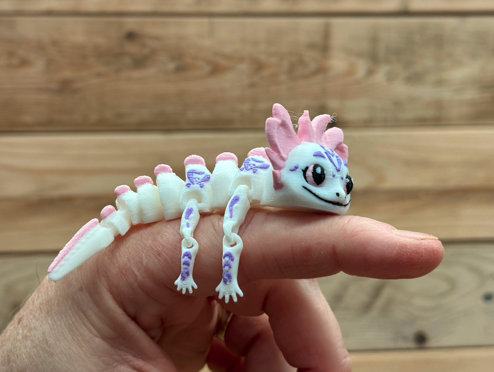 Axolotl Flex (design 2) 3D STL Model — view 6