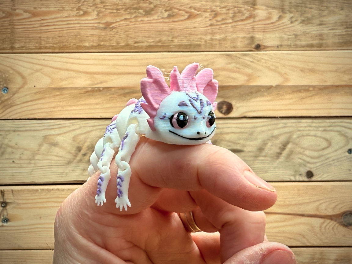 Axolotl Flex (design 2) 3D STL Model — view 7