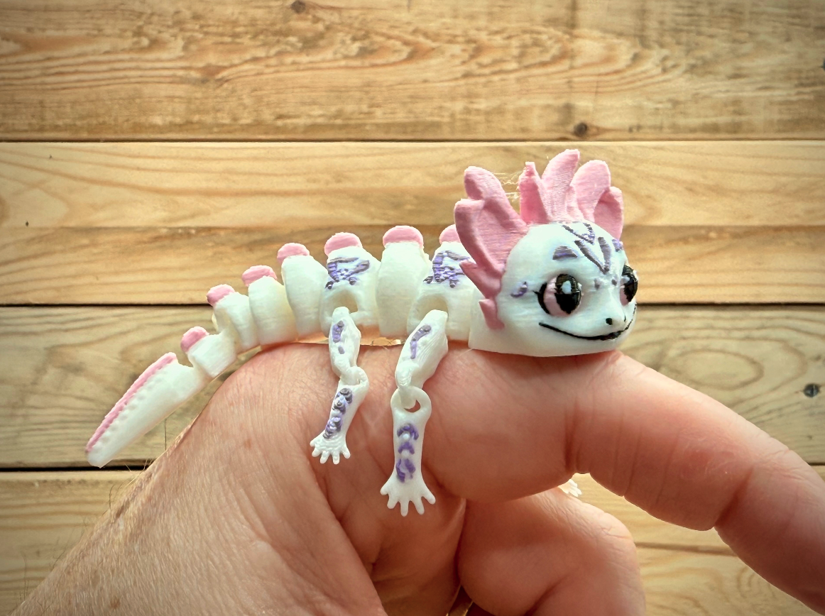 Axolotl Flex (design 2) 3D STL Model — view 8