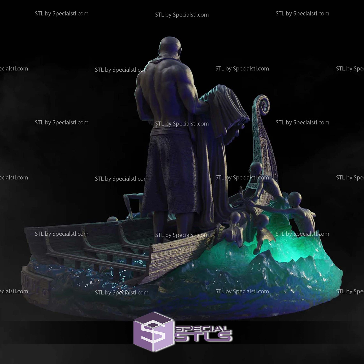Nastrond Embrace Diorama 3D Printer Files STL Model — view 2