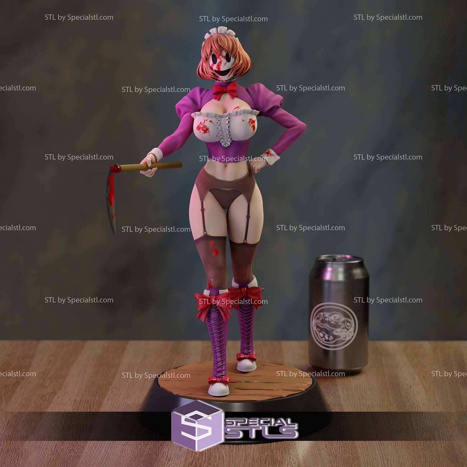 Maid Mask Tenkuu Shinpan 3D Printer Files STL Model — view 5