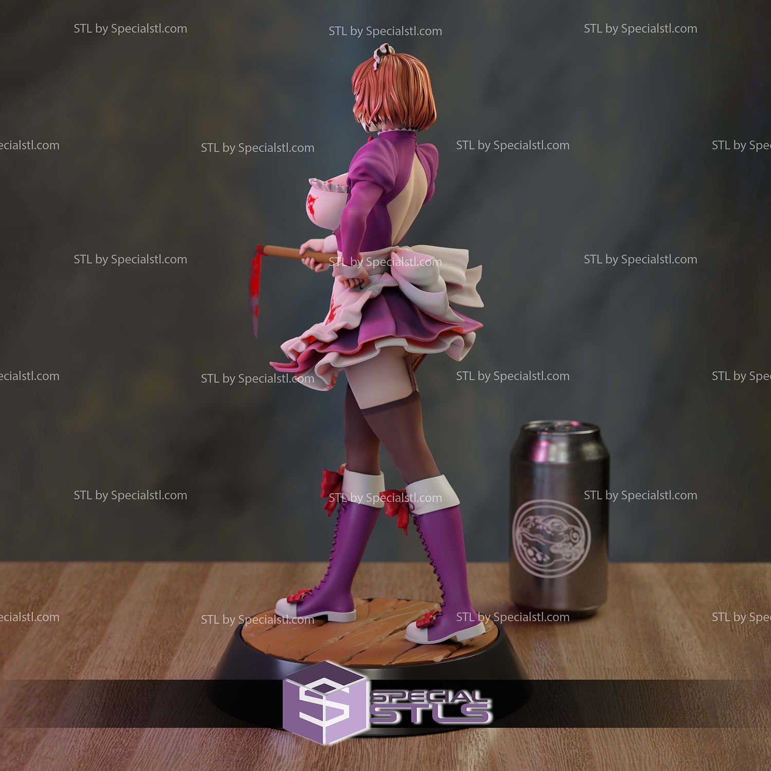 Maid Mask Tenkuu Shinpan 3D Printer Files STL Model — view 7