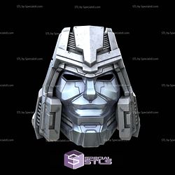 Cosplay STL Files Megatron G1 Helmet V2 3D Model