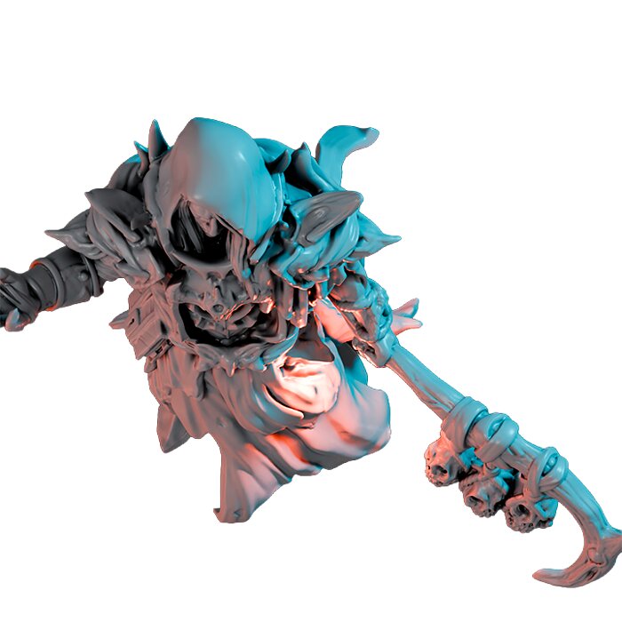 Necromancer V - Tabletop RPG Miniature 3D STL Model — view 6