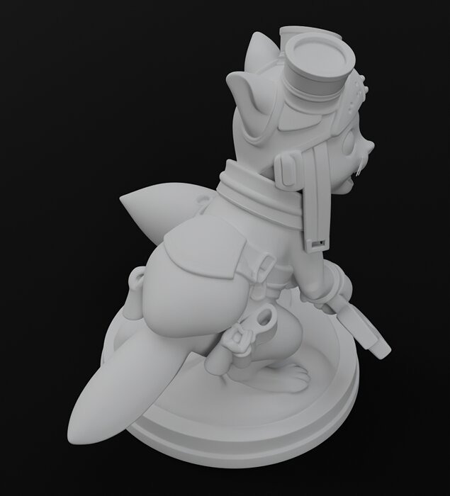Palico Companion Monster Hunter Figurine 3D model for 3D print STL Model — view 7