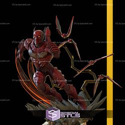 Red Death Running 3D Model Sculpture STL Model