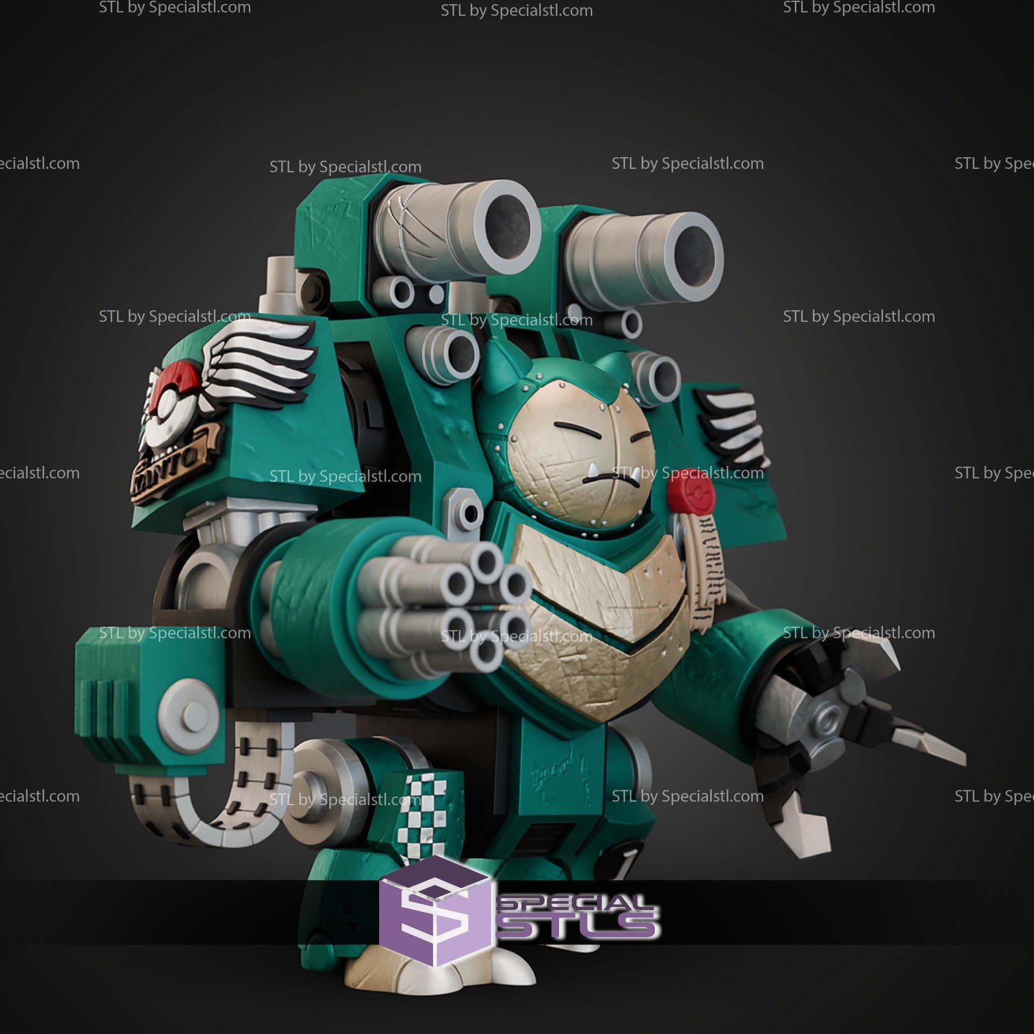 Snorlax Dreadnought Mashup STL Files 3D Model — view 2