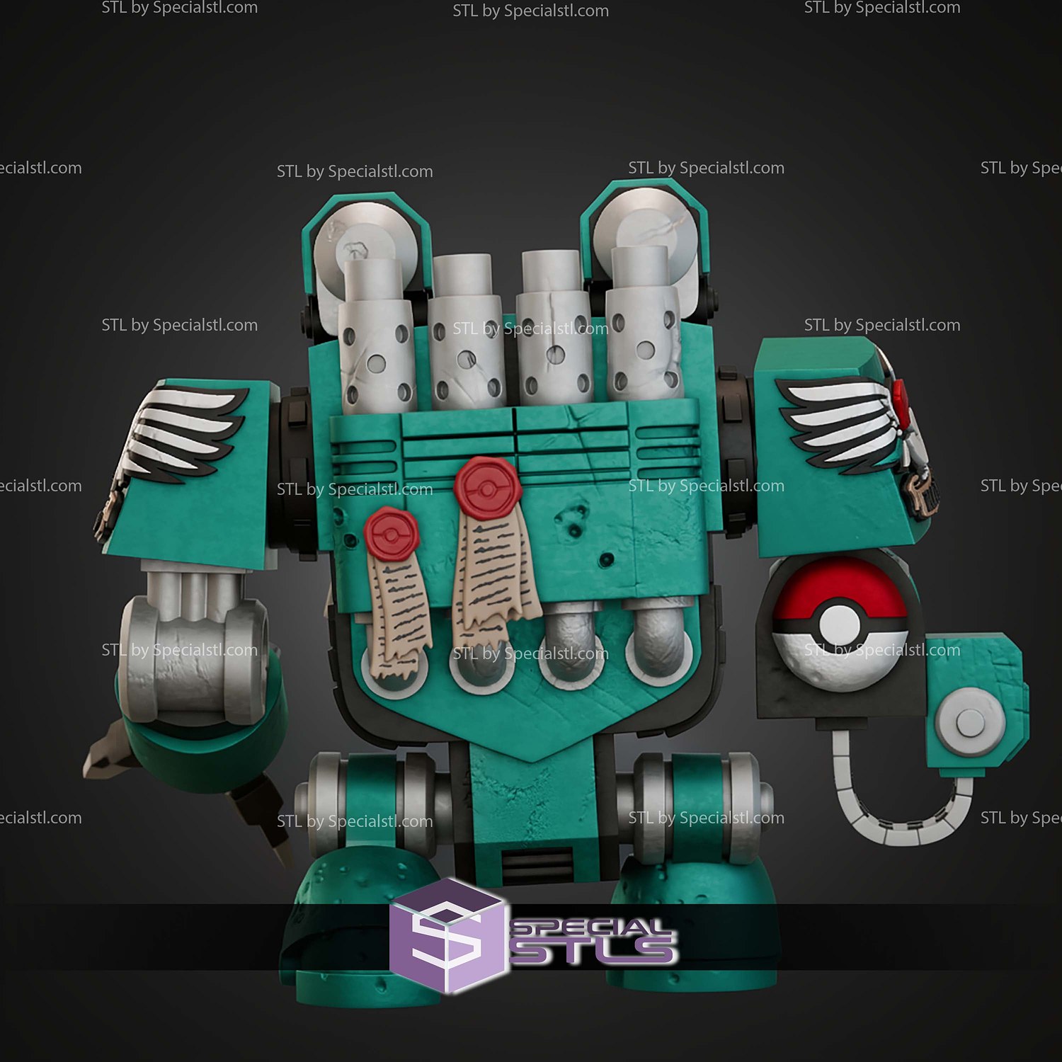 Snorlax Dreadnought Mashup STL Files 3D Model — view 3