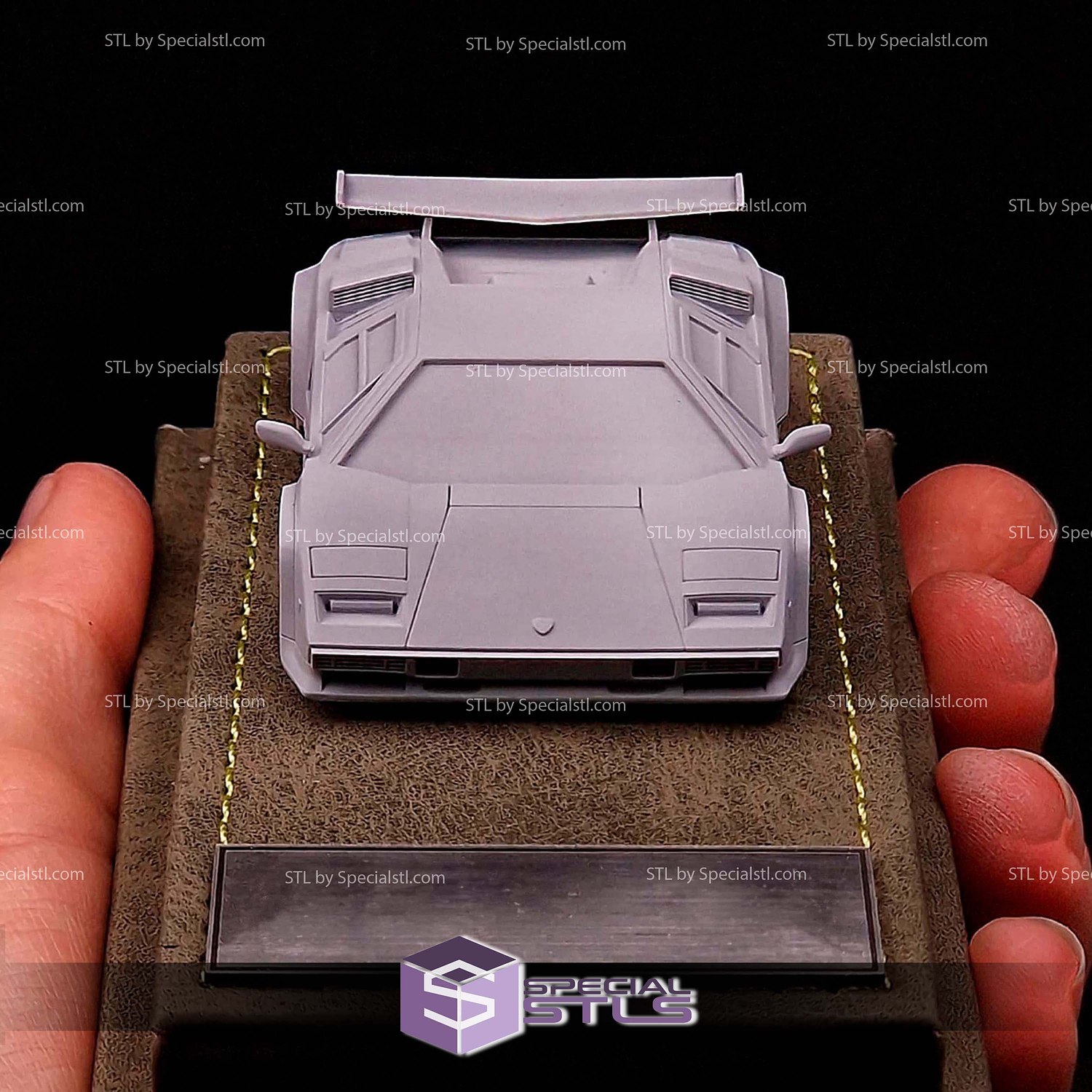 Model Kit Car STL Files Lamborghini Countach 3D Model — view 3