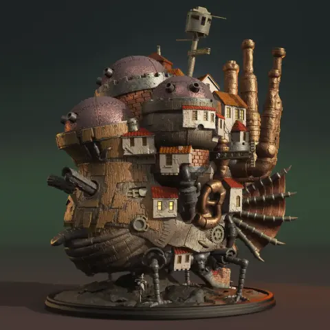 Howl Moving Castle 3D Printer Files | Assembly Model