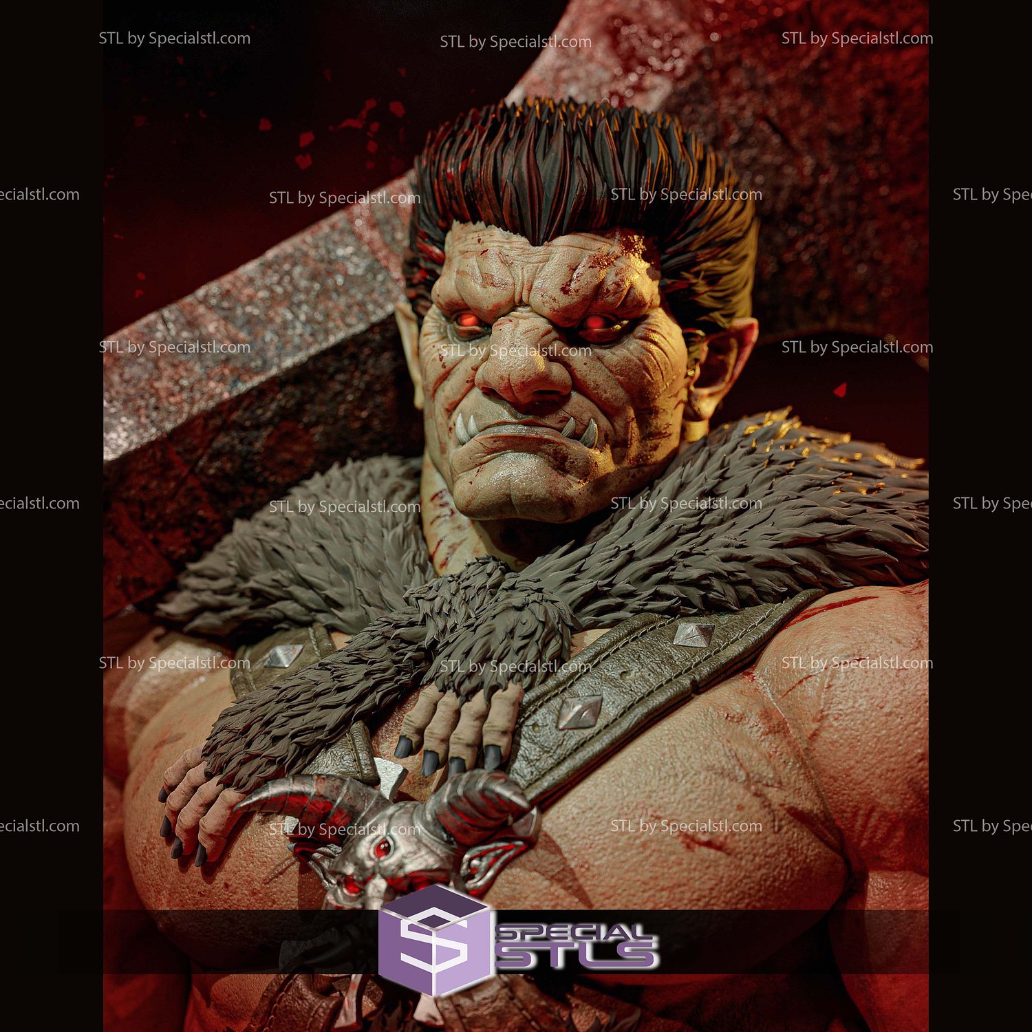 Nosferatu Zodd Bust Sculptures 3D Printing STL Model — view 2