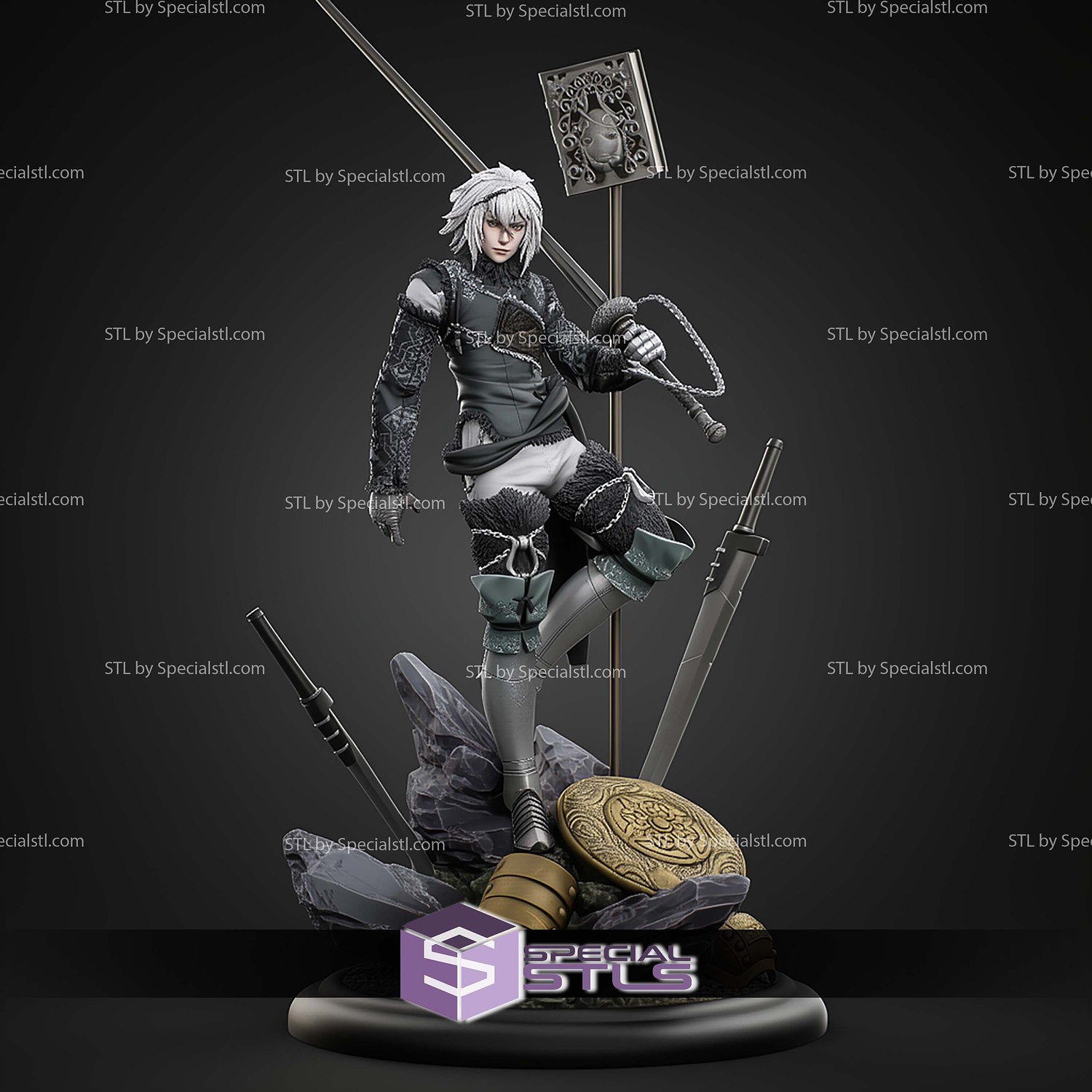 Brother Nier 427mm STL Files 3D Model — view 2