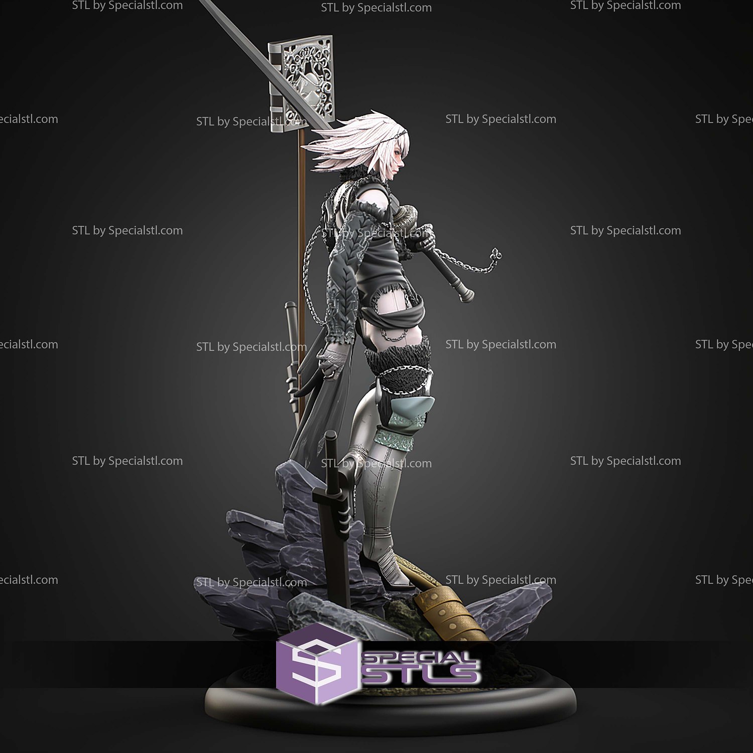Brother Nier 427mm STL Files 3D Model — view 3