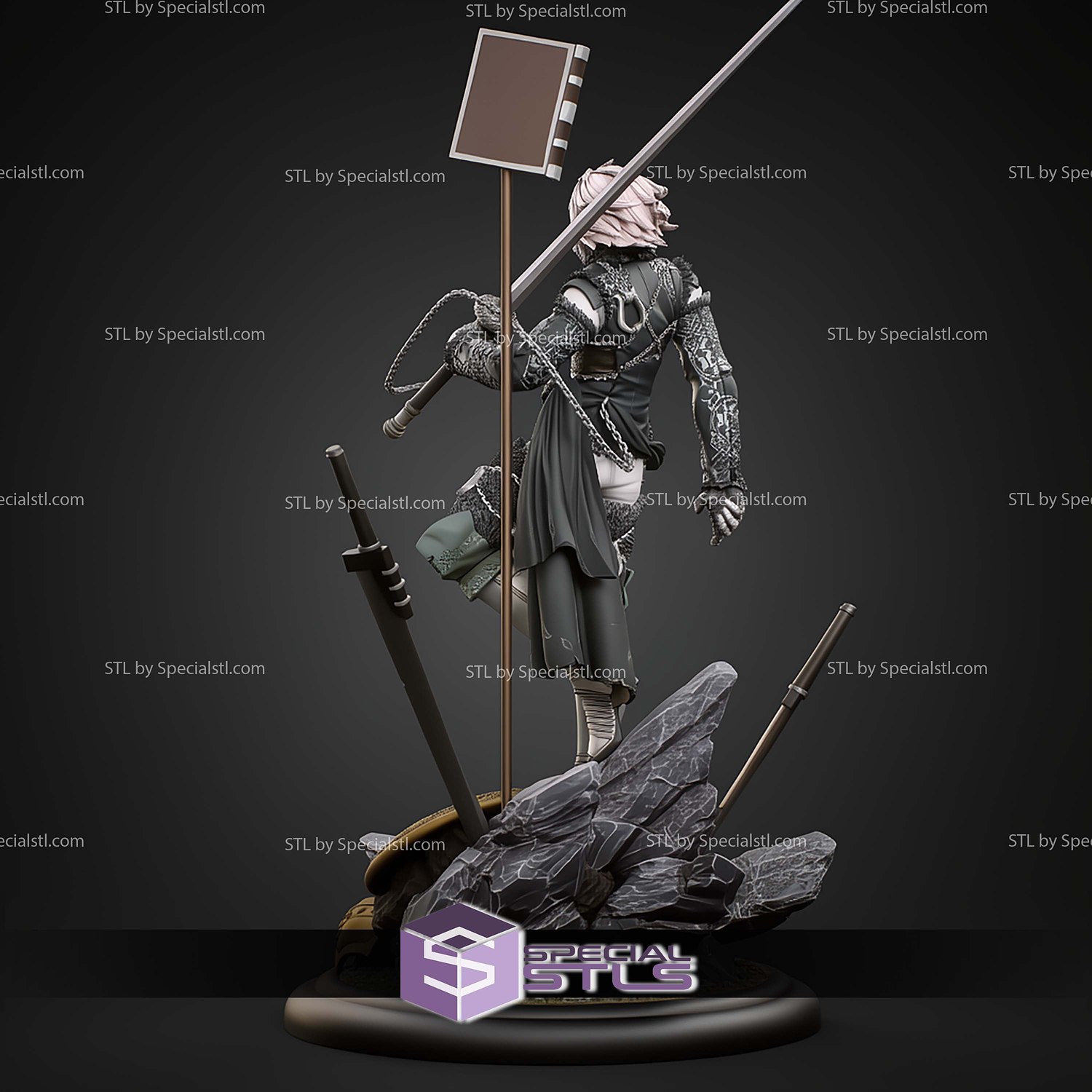 Brother Nier 427mm STL Files 3D Model — view 4