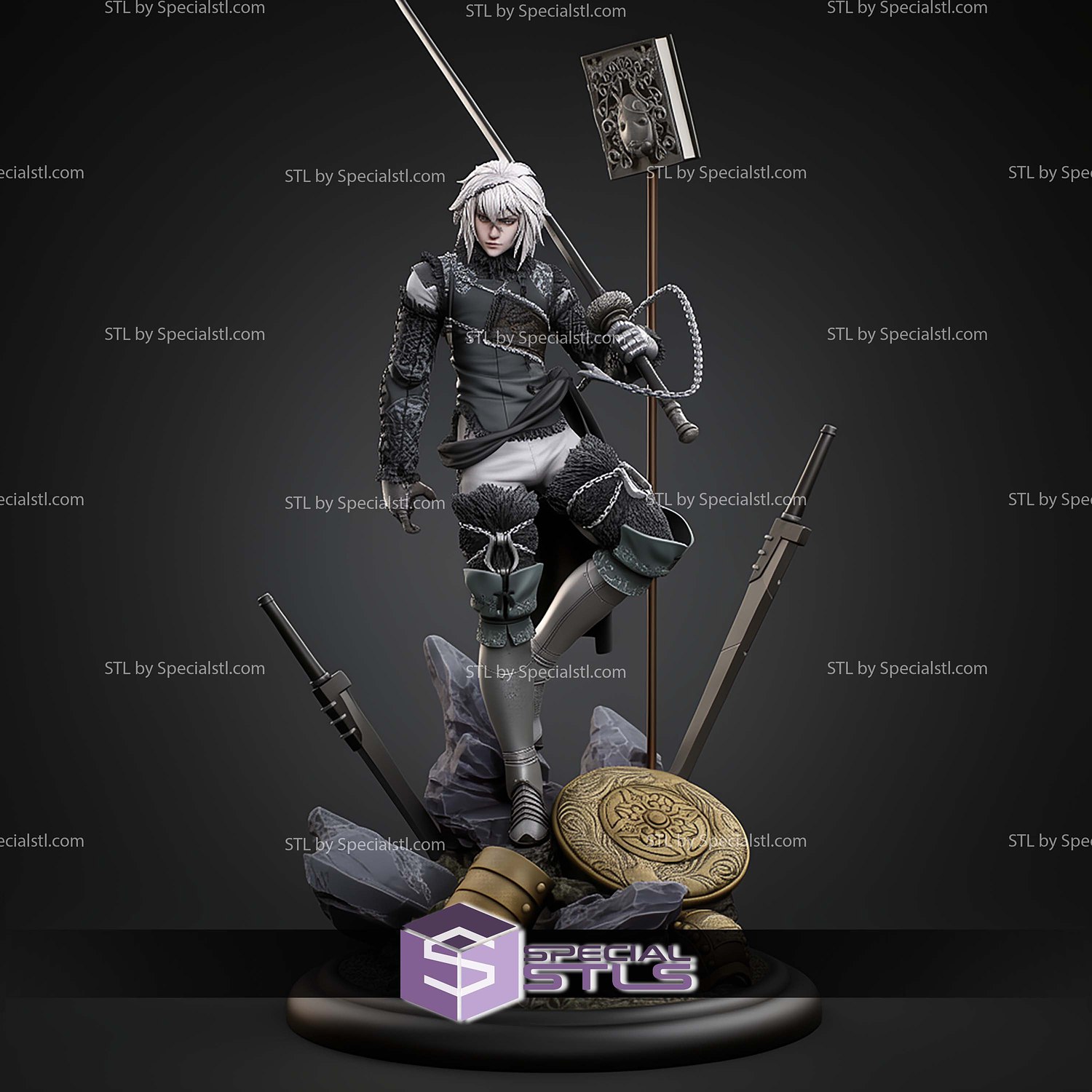 Brother Nier 427mm STL Files 3D Model — view 6