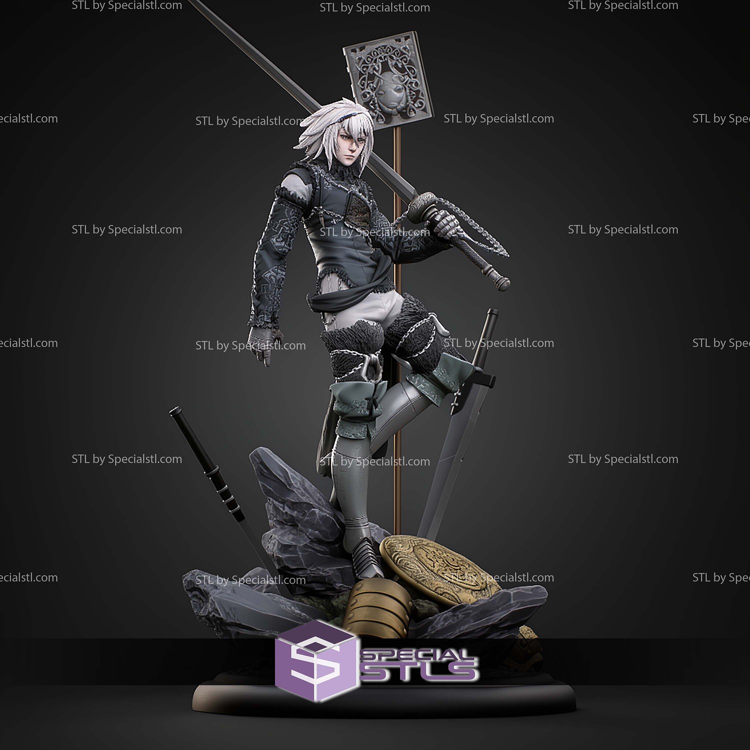 Brother Nier 427mm STL Files 3D Model — view 7