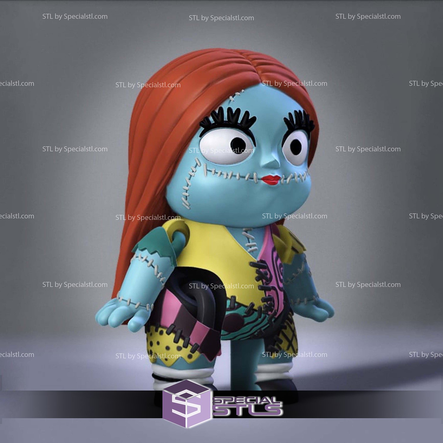 Flexi Baby Sally Color 3D Print STL Model — view 2