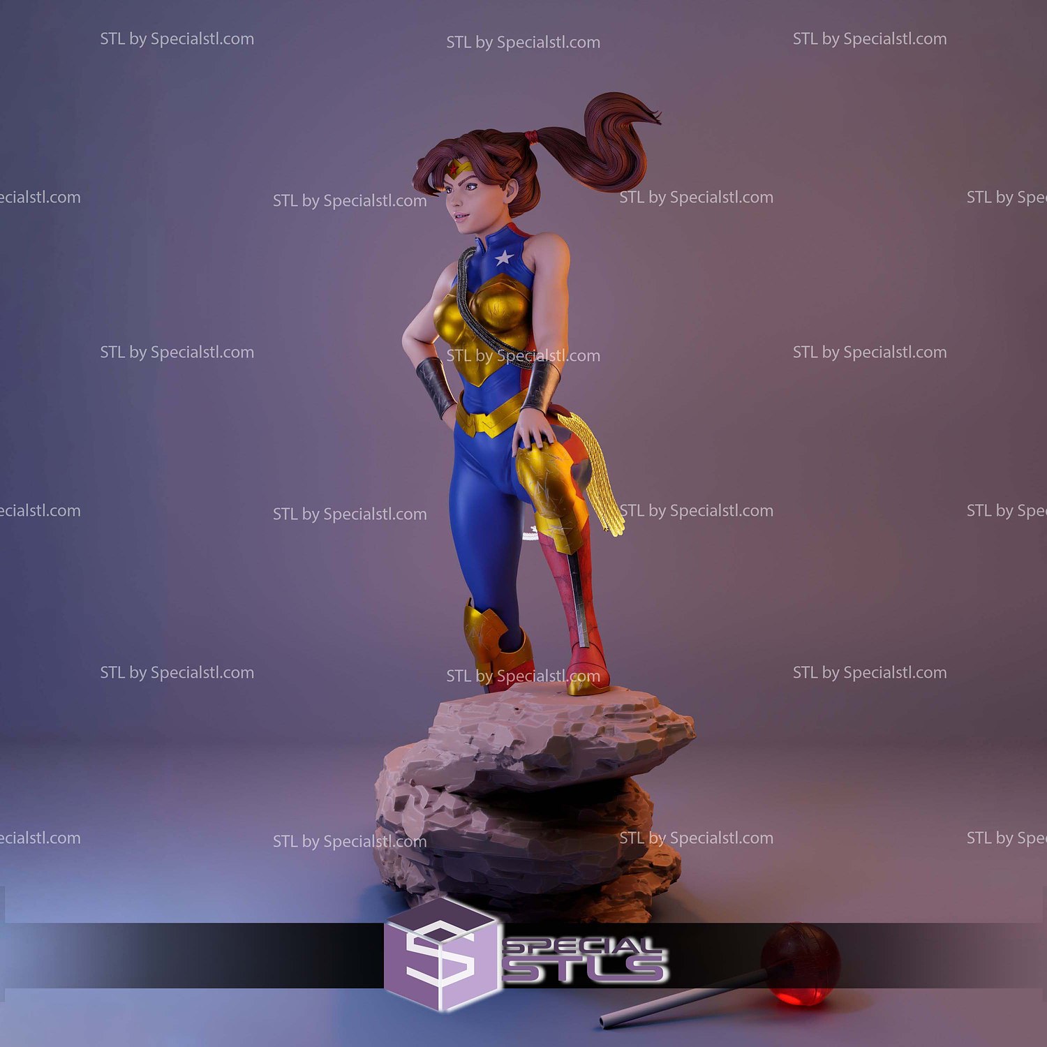 Elizabeth Prince Trinity Sculptures 3D Printing STL Model — view 2