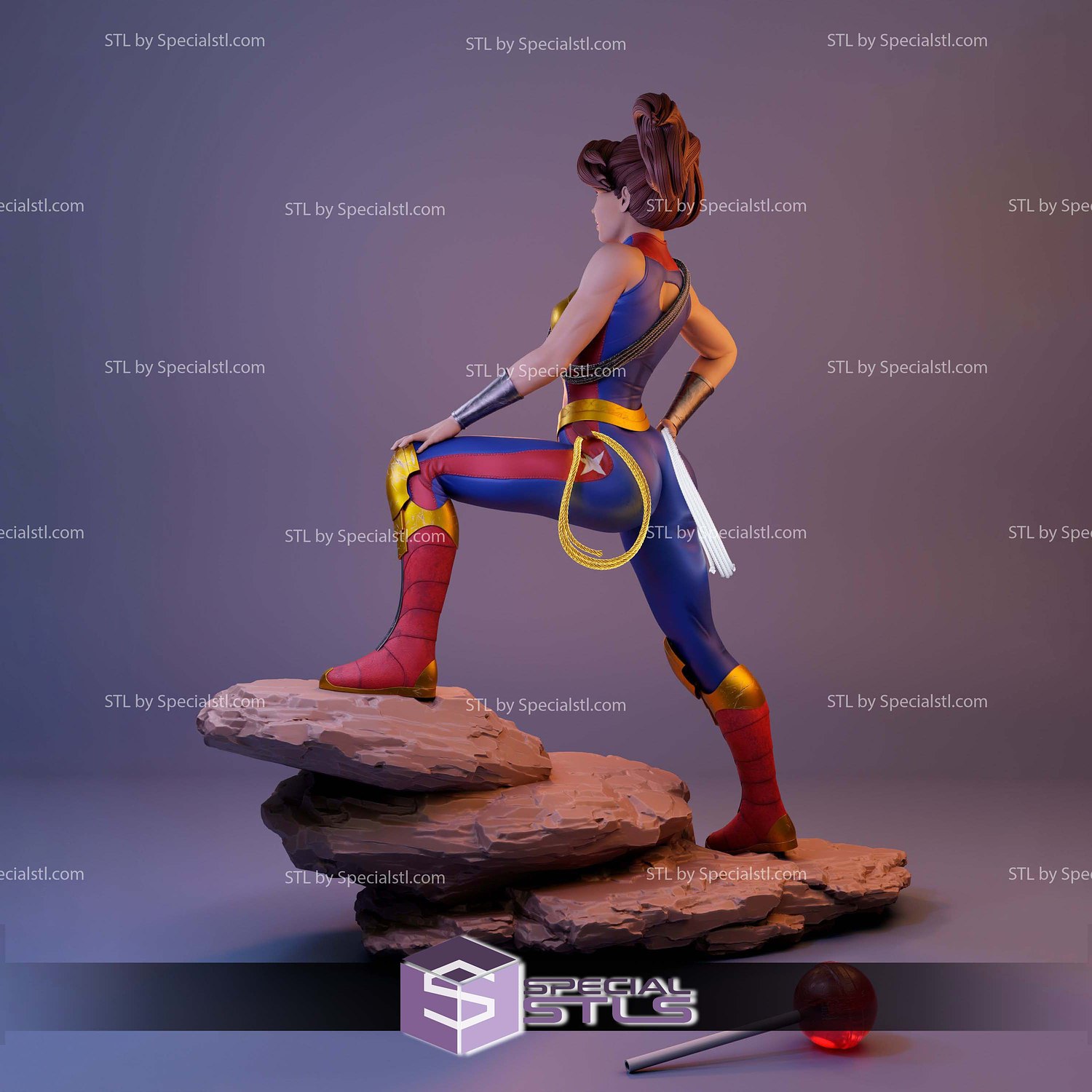 Elizabeth Prince Trinity Sculptures 3D Printing STL Model — view 3