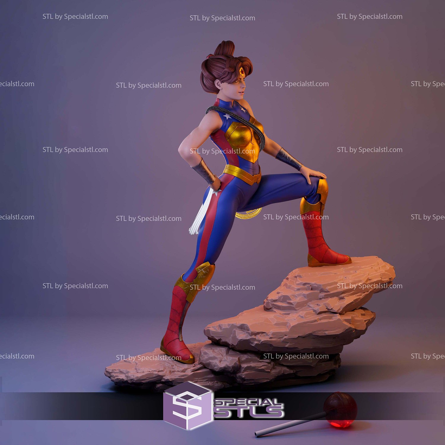 Elizabeth Prince Trinity Sculptures 3D Printing STL Model — view 4