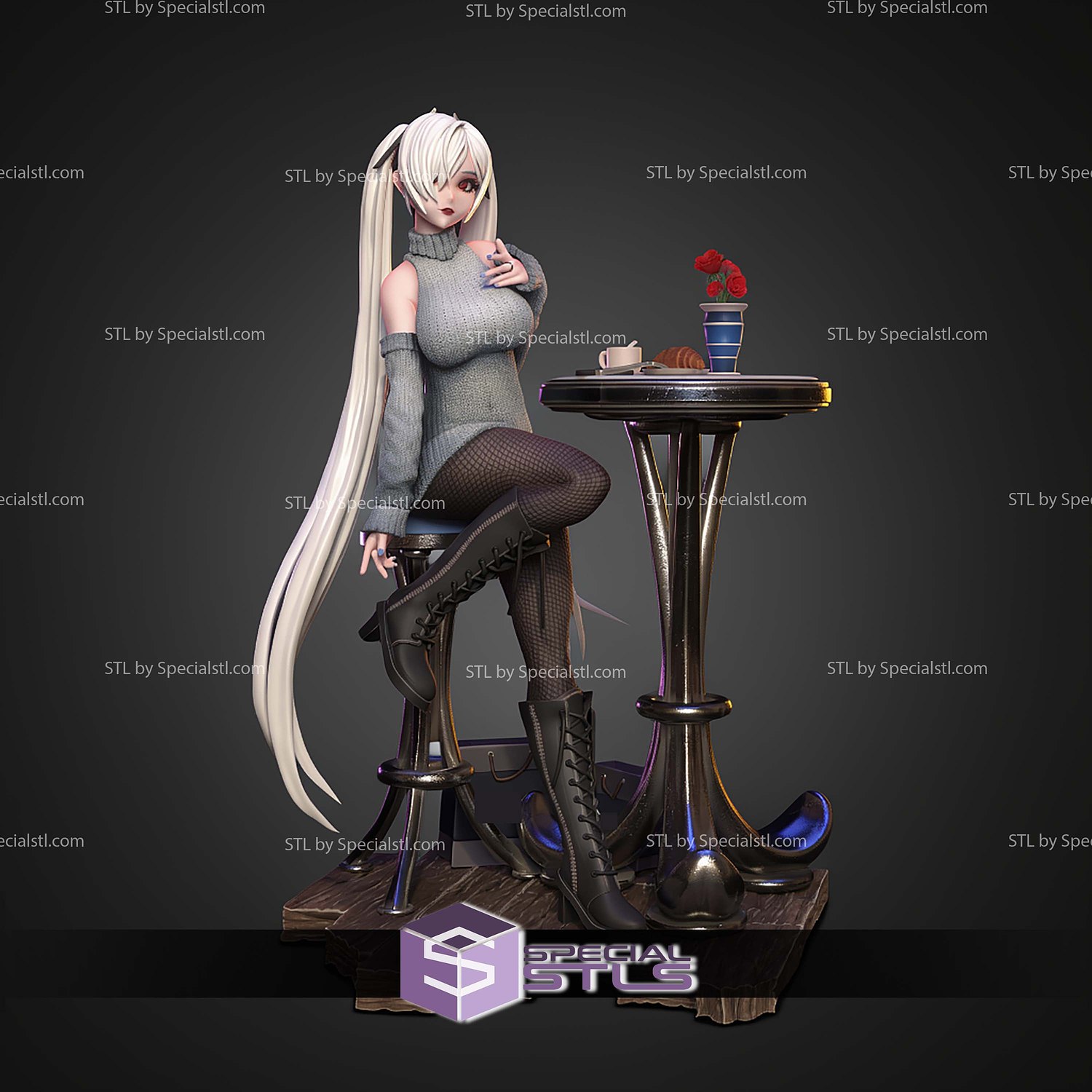 Cinderella Nikke 202mm STL Files 3D Model — view 8