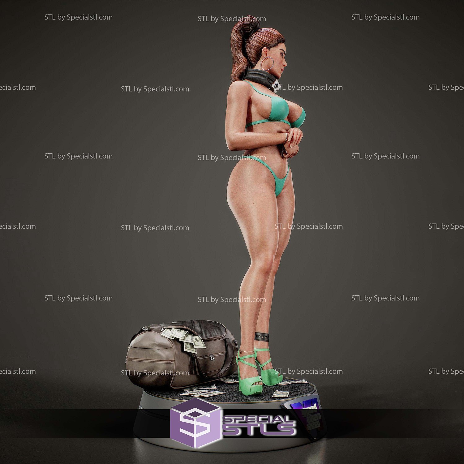 Lucia Caminos GTA STL Files 3D Model — view 8
