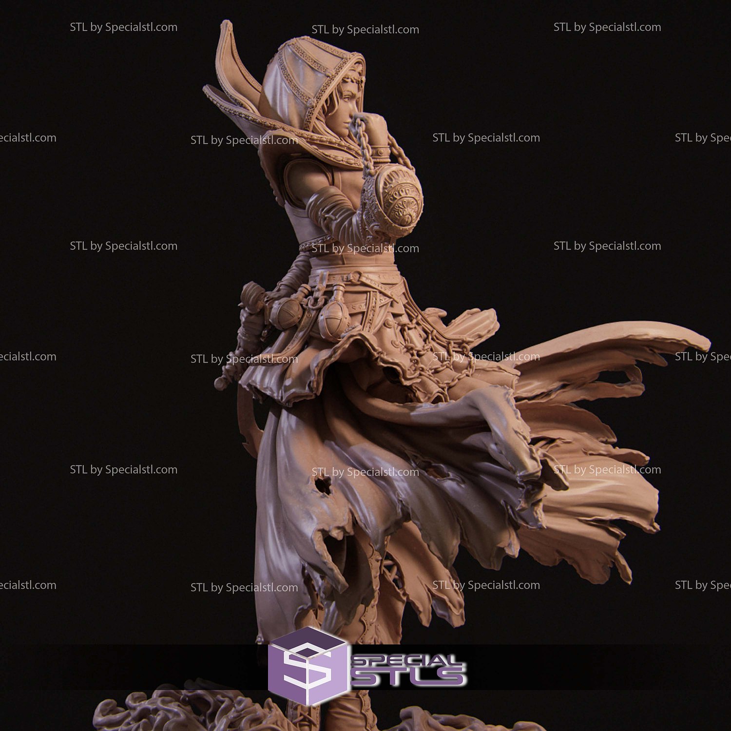 Camelia The Dark Summoner 3D Printer Files STL Model — view 3