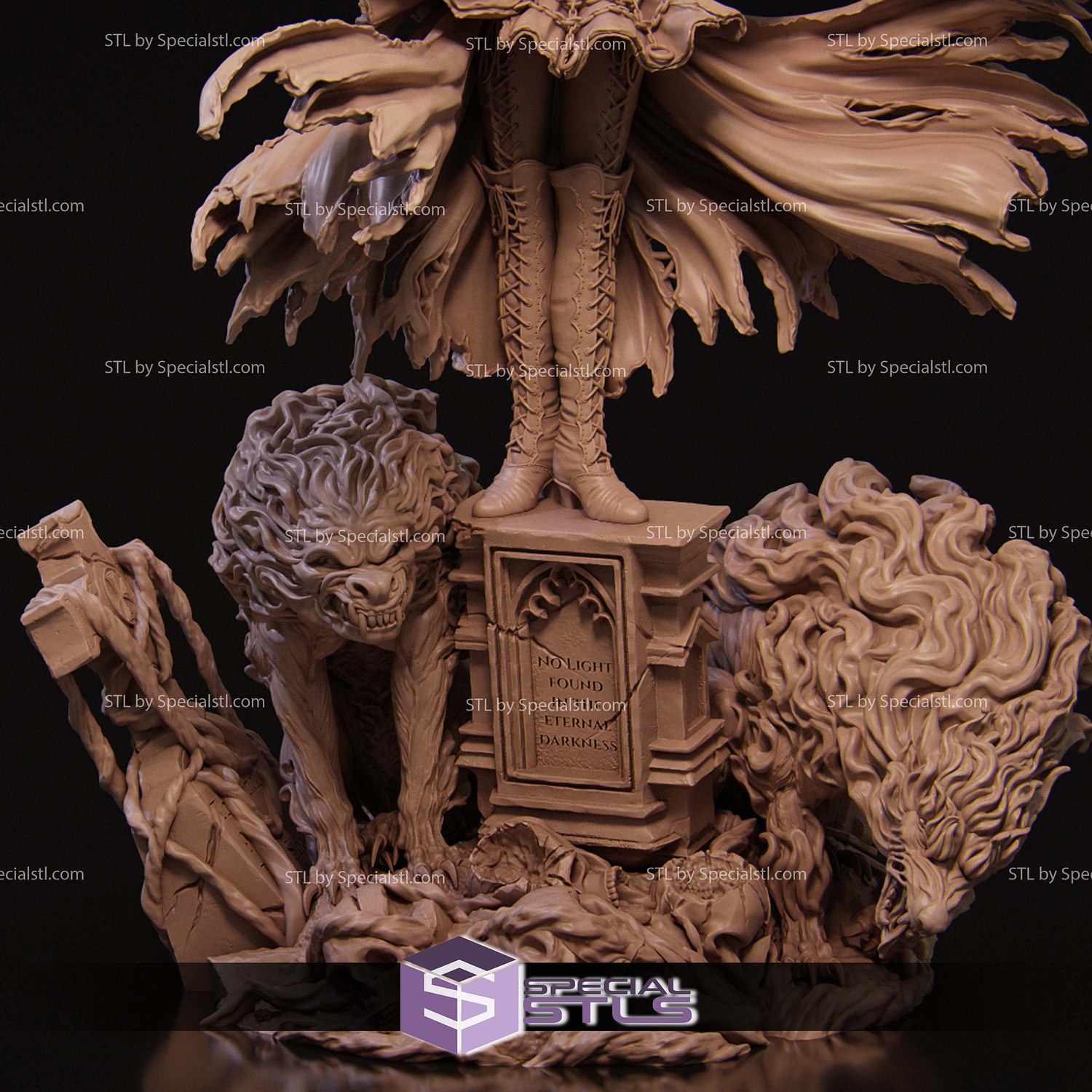 Camelia The Dark Summoner 3D Printer Files STL Model — view 4