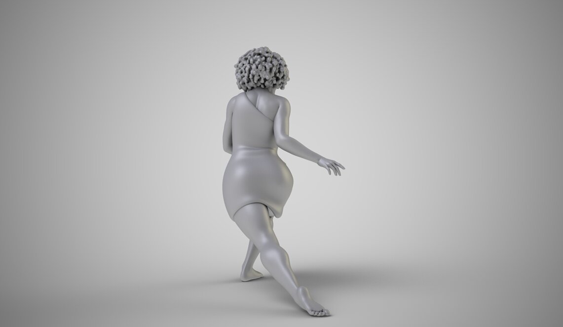 Dance Rehearsal 2 3D FBX Model — view 6