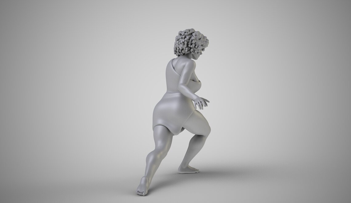 Dance Rehearsal 2 3D FBX Model — view 7