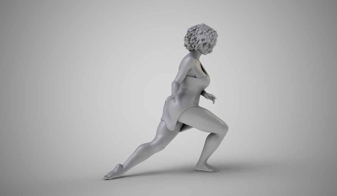 Dance Rehearsal 2 3D FBX Model — view 8
