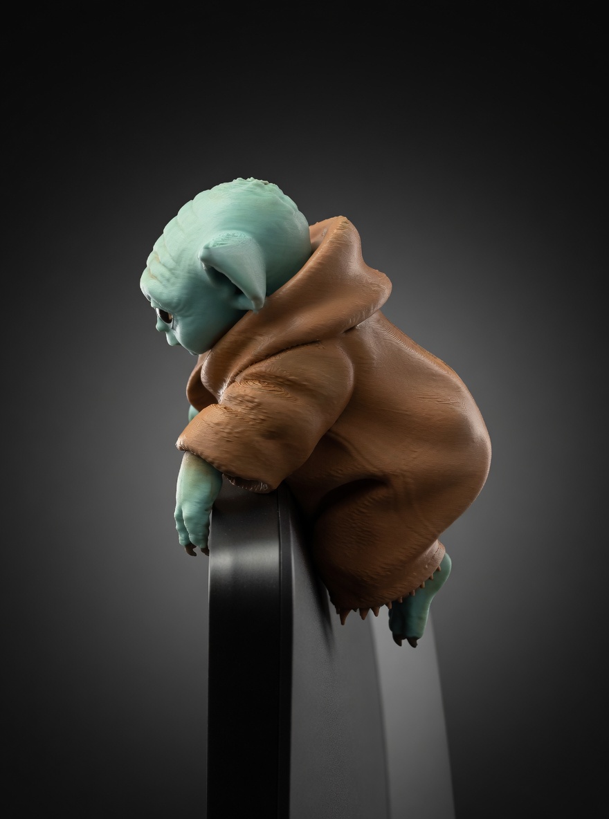 Grogu Monitor Pal 3D STL Model — view 2