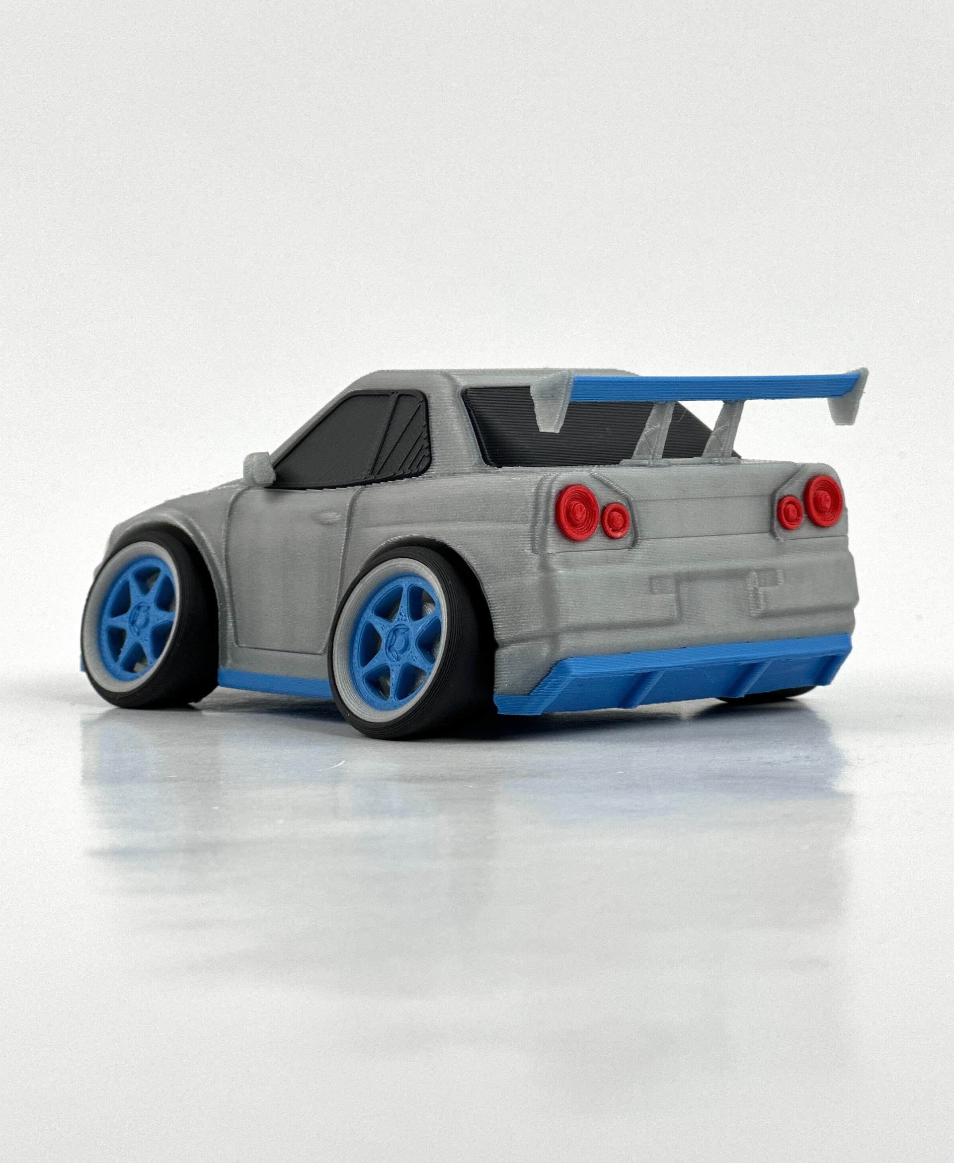 Tooned Skyline R34 gtr.stl 3D Model — view 2