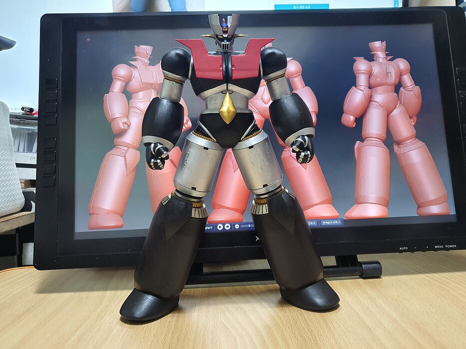 Mazinger Z  fan art korea version 3D STL Model — view 4
