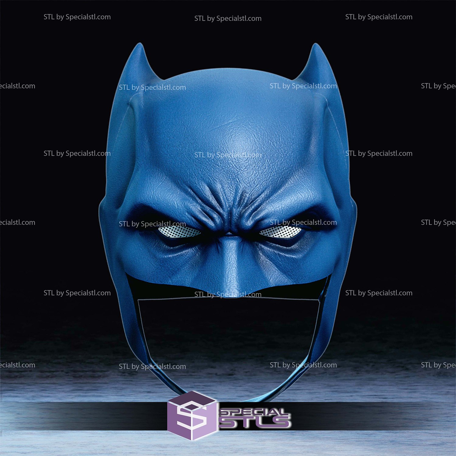 Cosplay STL Files Rebirth Batman mask 3D Model — view 3