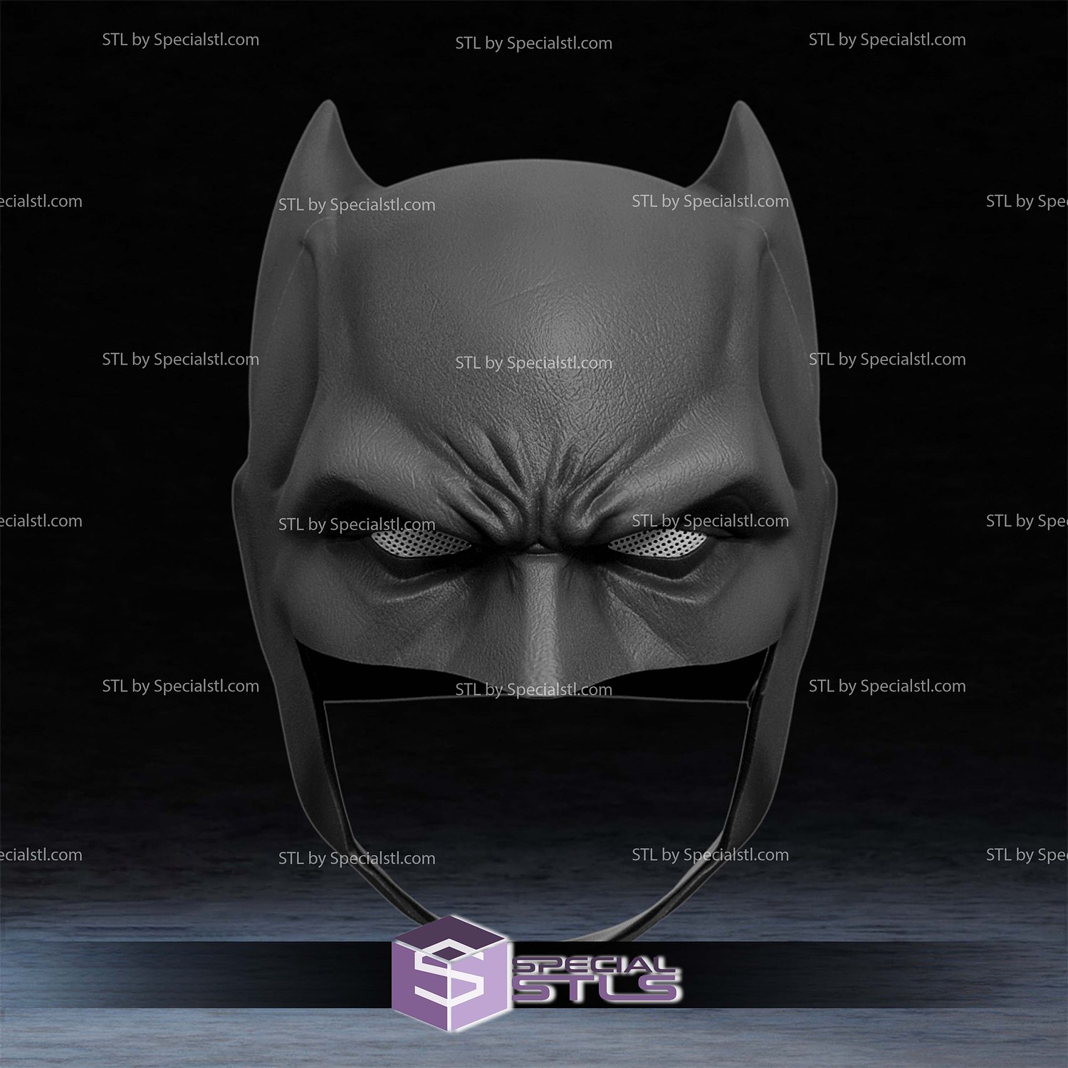 Cosplay STL Files Rebirth Batman mask 3D Model — view 4